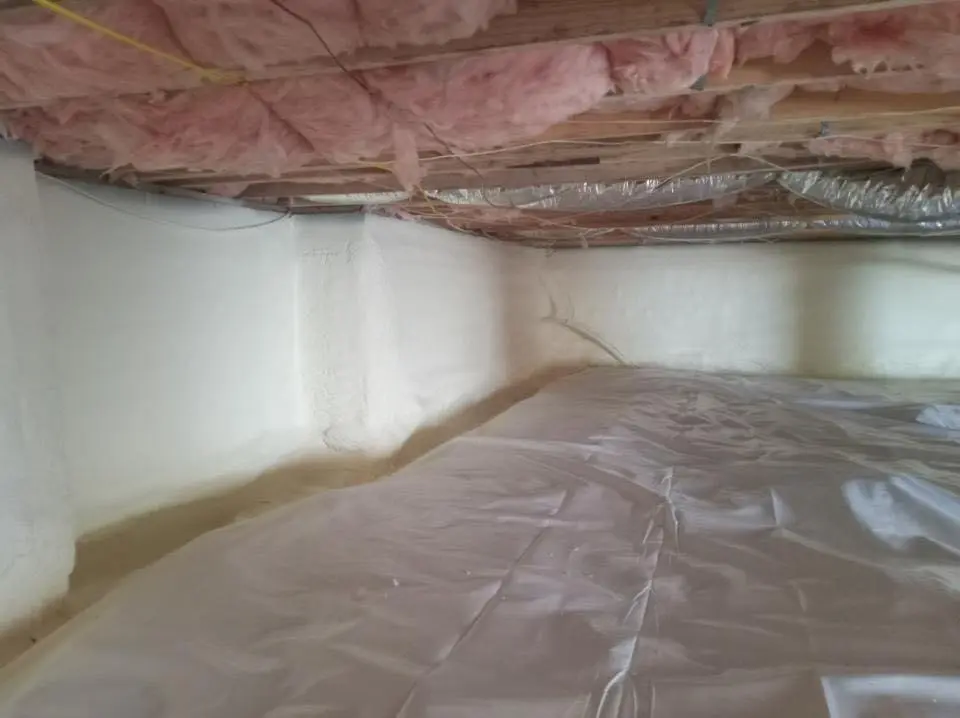 Crawl space encapsulation with closed-cell spray foam for Roof Maintenance in Ellicott City